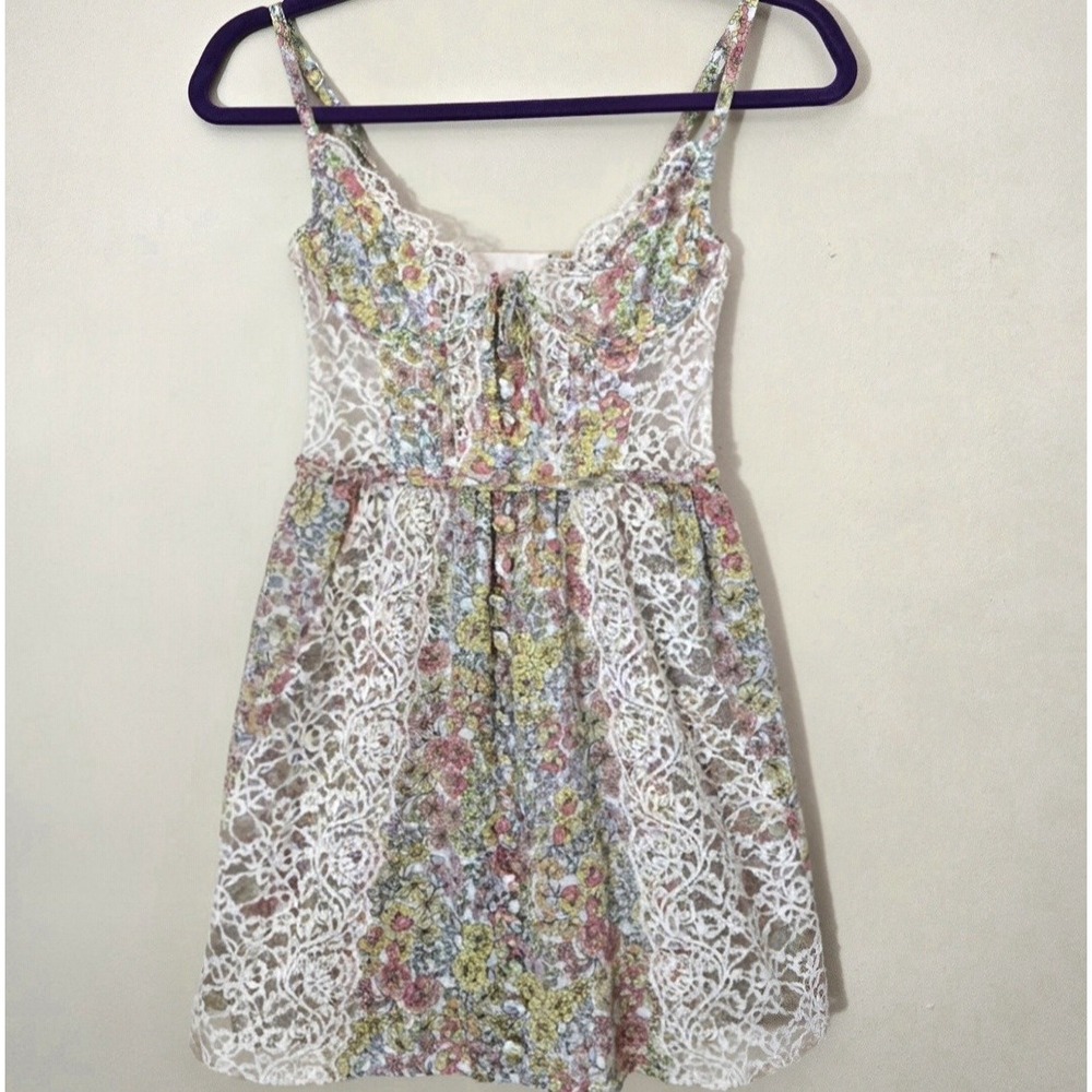 Rare For Love and Lemons FL&L Esme Mini Dress Size XS Dollette Fairy Cottagecore